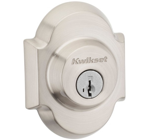 オースティン、ロック Satin Nickel Austin Deadbolt - Keyed Both Sides | Kwikset