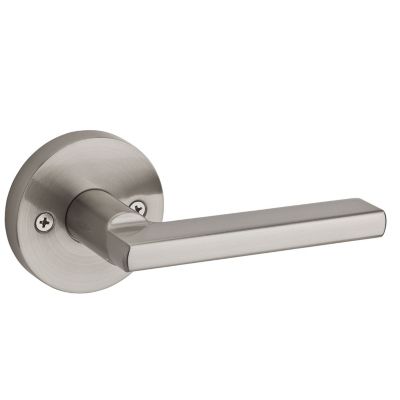 Satin Nickel Halifax Lever (Round) - Pull Only | Kwikset