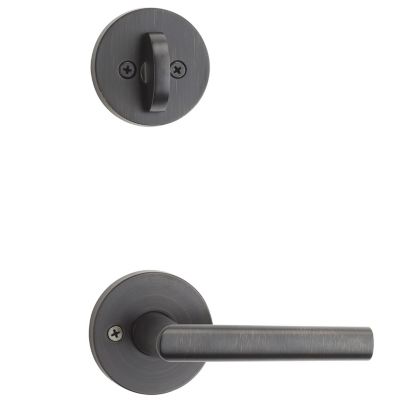 Milan and Deadbolt Interior Pack (Round) - Deadbolt Keyed One Side - for Signature Series 800 and 814 Handlesets