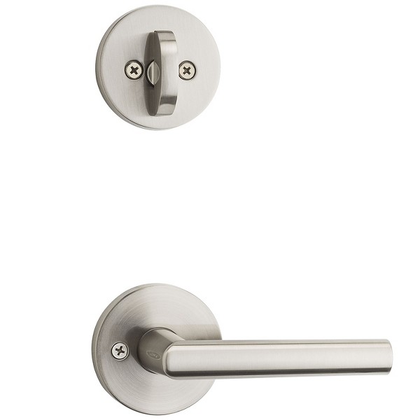 Satin Nickel Milan and Deadbolt Interior Pack (Round) - Deadbolt
