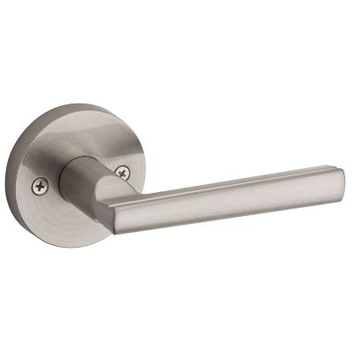 Satin Nickel Halifax Lever (Square) - Pull Only | Kwikset