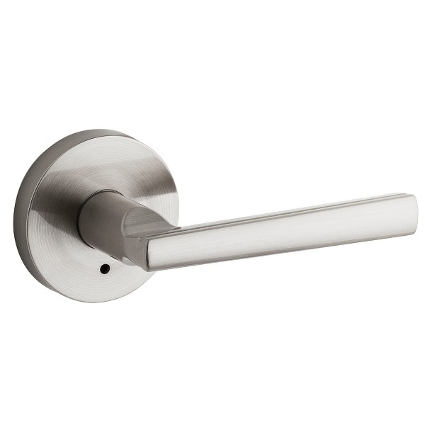 Montreal Square Satin Nickel Privacy Bed/Bath Door Lever
