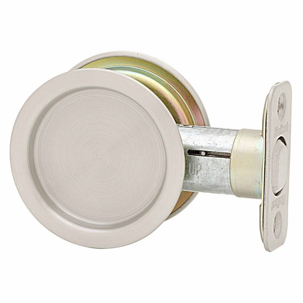Kwikset UltraMax Round Pocket Door Lock 335 Privacy 93350-013 Antique Brass for sale online 