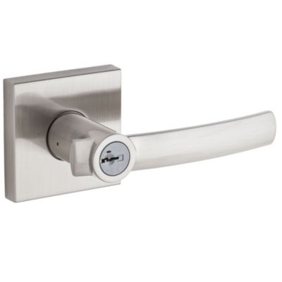 Satin Nickel Milan Lever (Round) - Keyed - featuring SmartKey