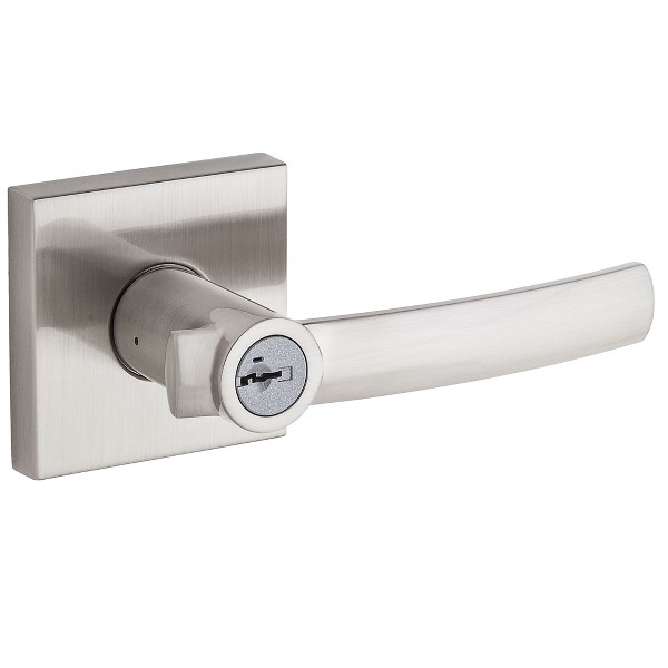 Satin Nickel Sydney Lever (Square) - Keyed - featuring SmartKey
