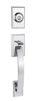 Tavaris Handleset - Deadbolt Keyed One Side (Exterior Only) - with Pin & Tumbler