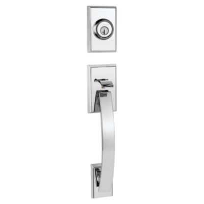 Image for Tavaris Handleset - Deadbolt Keyed One Side (Exterior Only) - featuring SmartKey