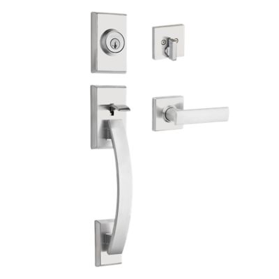 Image for Tavaris Handleset with Vedani Lever - Deadbolt Keyed One Side - featuring SmartKey