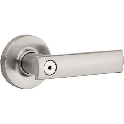 Satin Nickel Milan Lever (Round) - Bed/Bath