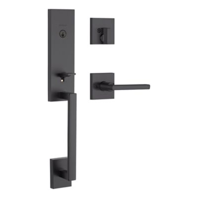 Vancouver Handleset with Halifax Lever - Deadbolt Keyed One Side - featuring SmartKey