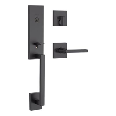 Image for Vancouver Handleset with Halifax Lever - Deadbolt Keyed One Side - featuring SmartKey