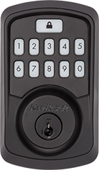 Matte Black Aura Smart Bluetooth Door Lock