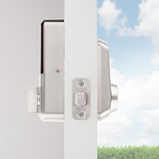 Aura Smart Bluetooth Door Lock Side Videw