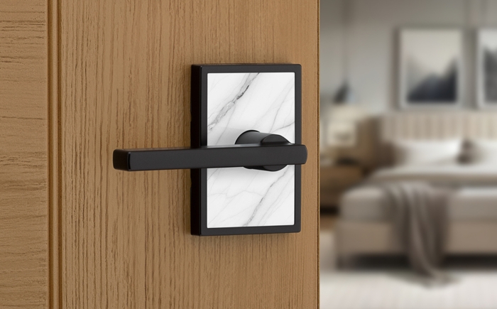 Halifax Decorative Rose Privacy Lever