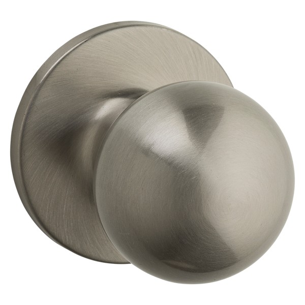 Satin Nickel Regina Knob - Hall/Closet - Safe Lock | Kwikset