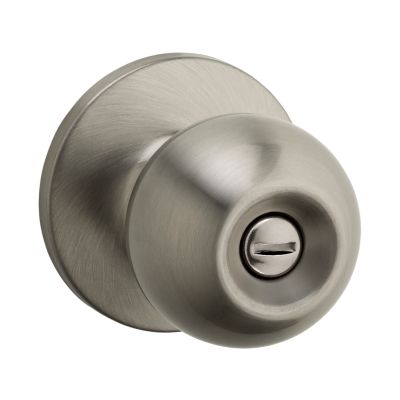 Kwikset 300G 15 CP Grecian Bed And Bath Privacy Lockset Satin Nickel,1 Each