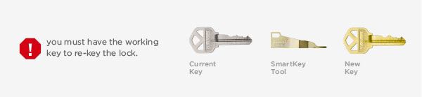 You will need your current working key, smartkey tool, and your new key