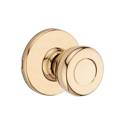 Tylo Knob - Polished Brass Finish with Microban